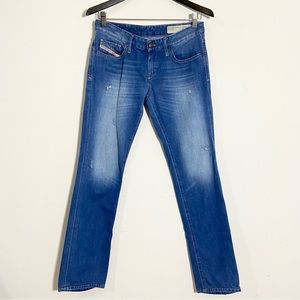 Diesel Blue Straight Leg Jeans for Women